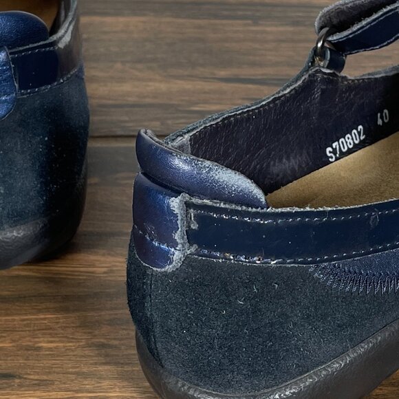 Naot Kirei Shoes Womens Size 9 Blue Leather Suede Orthopedic Comfort Mary Jane - Picture 5 of 15